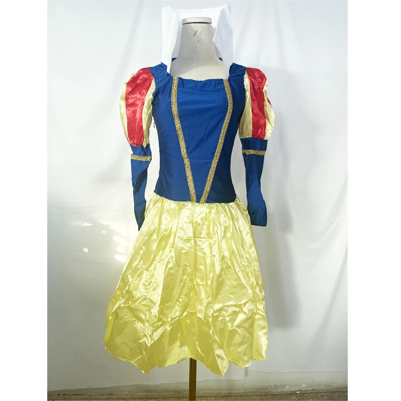 FANCY DRESS SNOW WHITE PRINCESS FAIRYTALE PARTY COSTUME