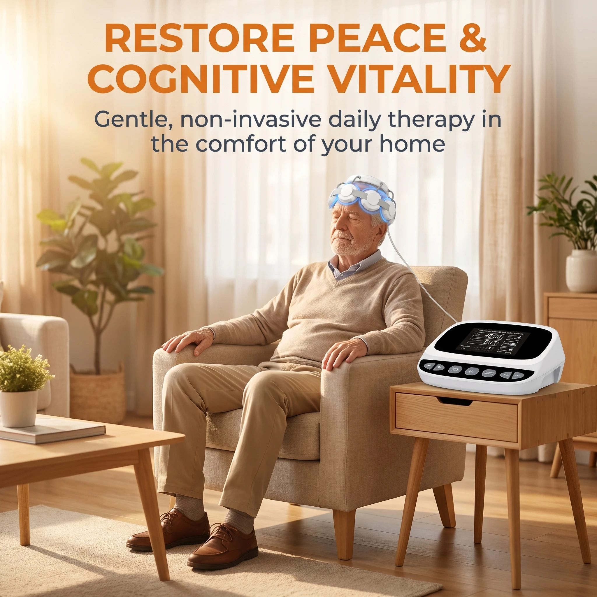RTMS Transcranial Magnetic Stimulation Machine Non-invasive Treatment for Depression Anxiety Parkinson's Insomnia Mental Health