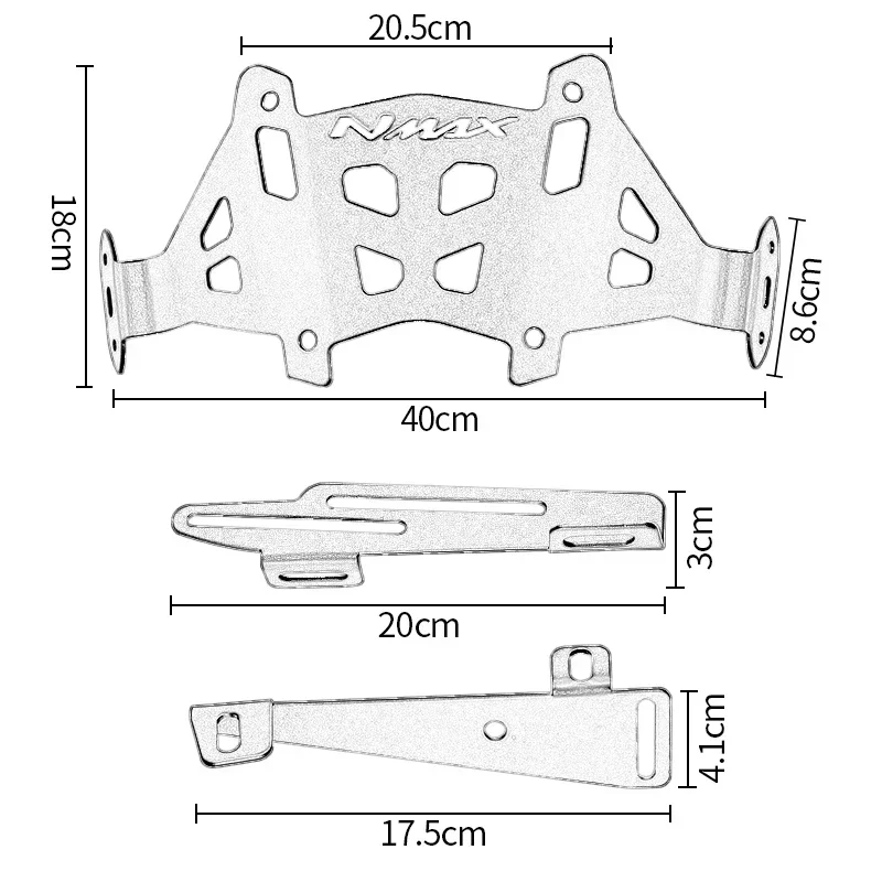 Motorcycle Accessories For YAMAHA Nmax 155 125 150 160 2020-2024 NMA155 Modified Side Mirror Rearview Mirrors Expansion Rack Kit