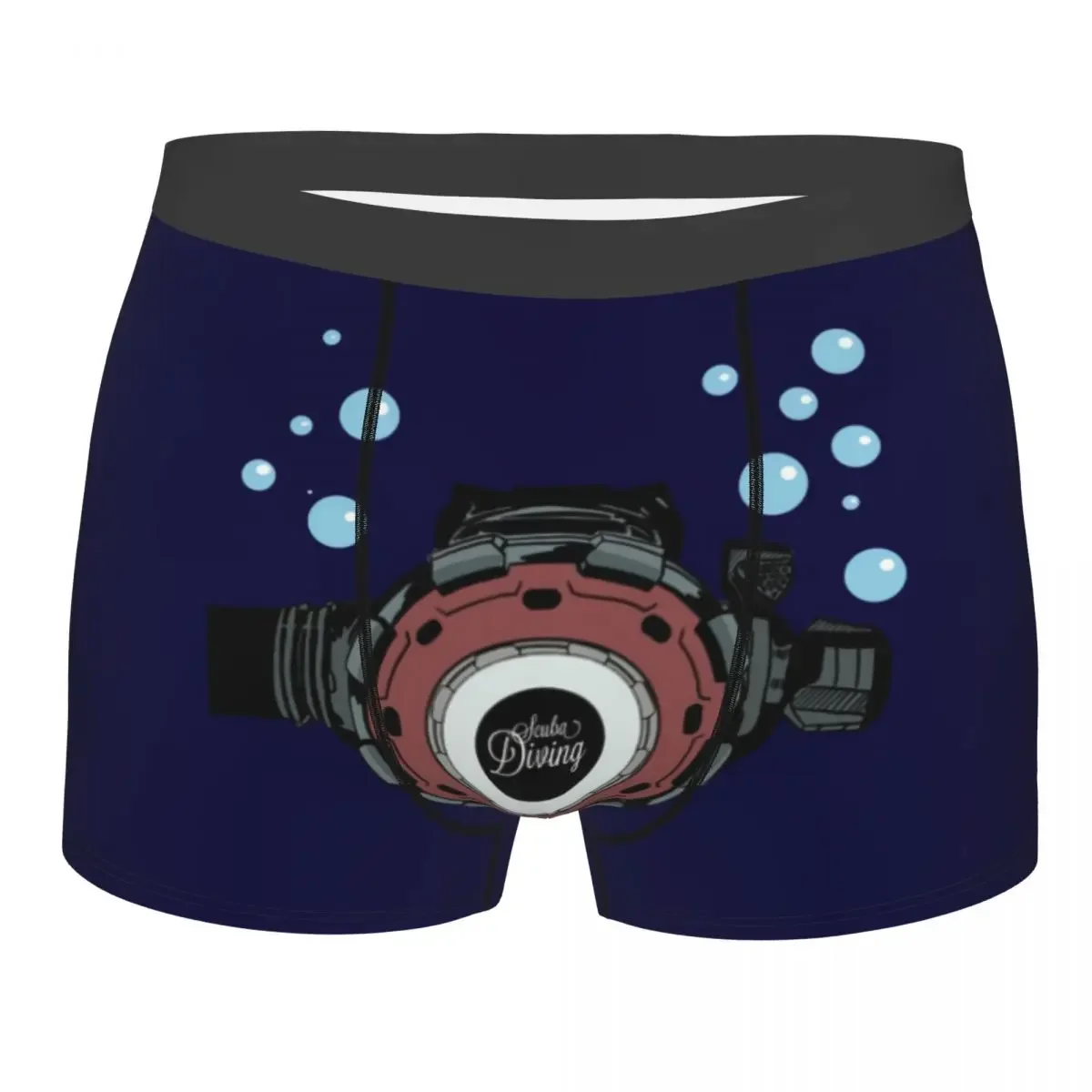 Custom Male Funny Scuba  Regulator Underwear Dive Diver Boxer Briefs Stretch Shorts Panties Underpants