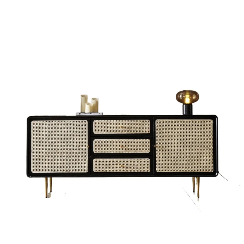 modern s imple rattan sto rage ca binets drawer stor age cabin ets low cabin ets entryway cabinets sideboards