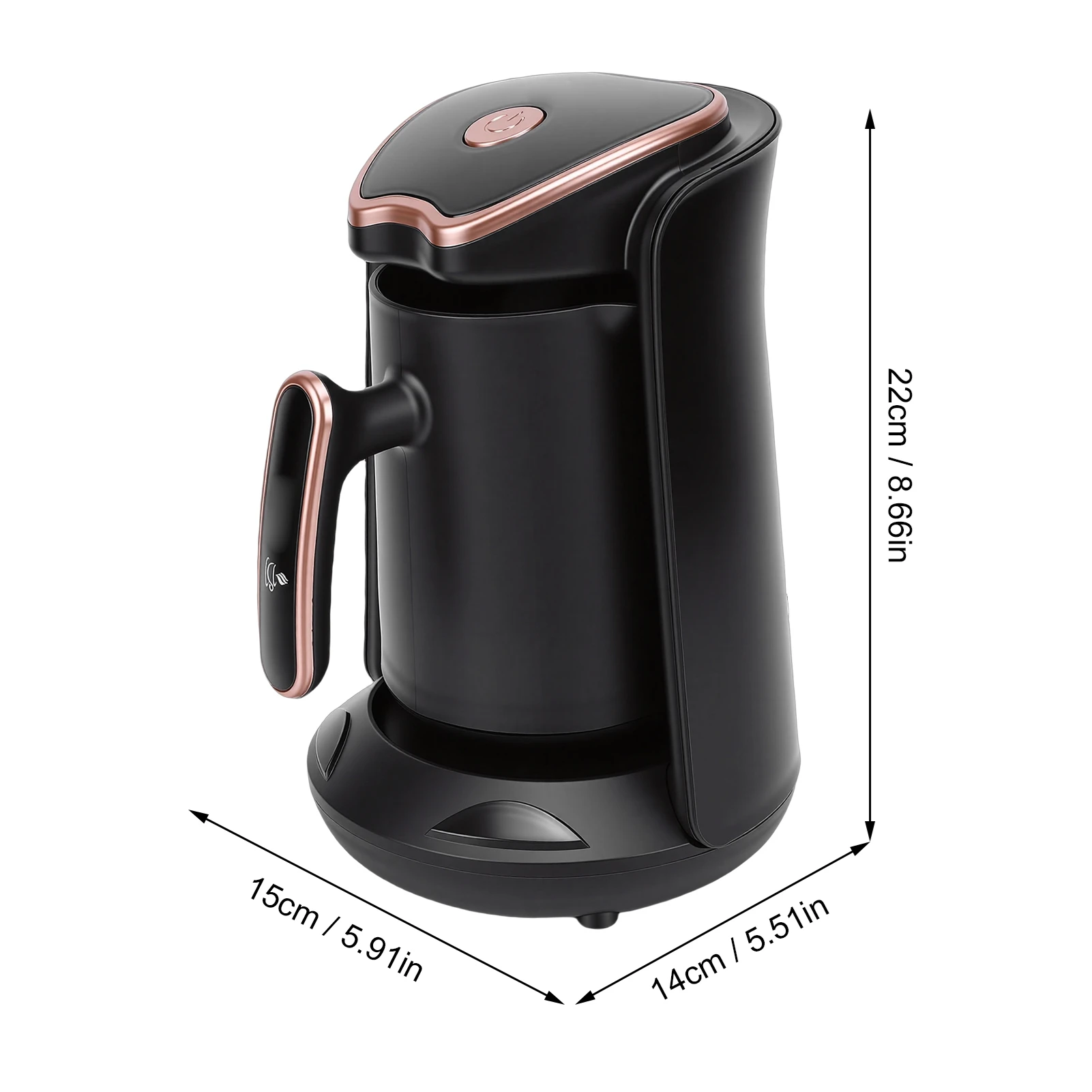 400W Turkish Coffee Maker Machine Portable Automatic Electric Coffee Pot for Camping Travel Electric Turkish Coffee Maker