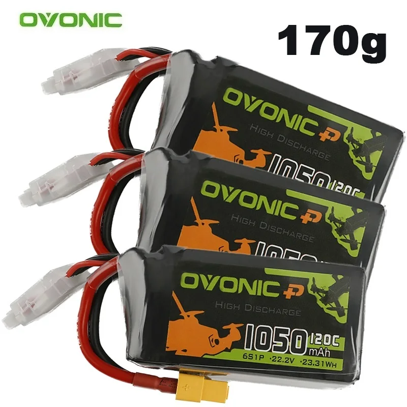 3PCS 6S 22.2V Lipo Battery 1050mAh 120C For RC FPV Airplane Quadcopter Helicopter Drone Parts 22.2V Rechargeable BATTERY