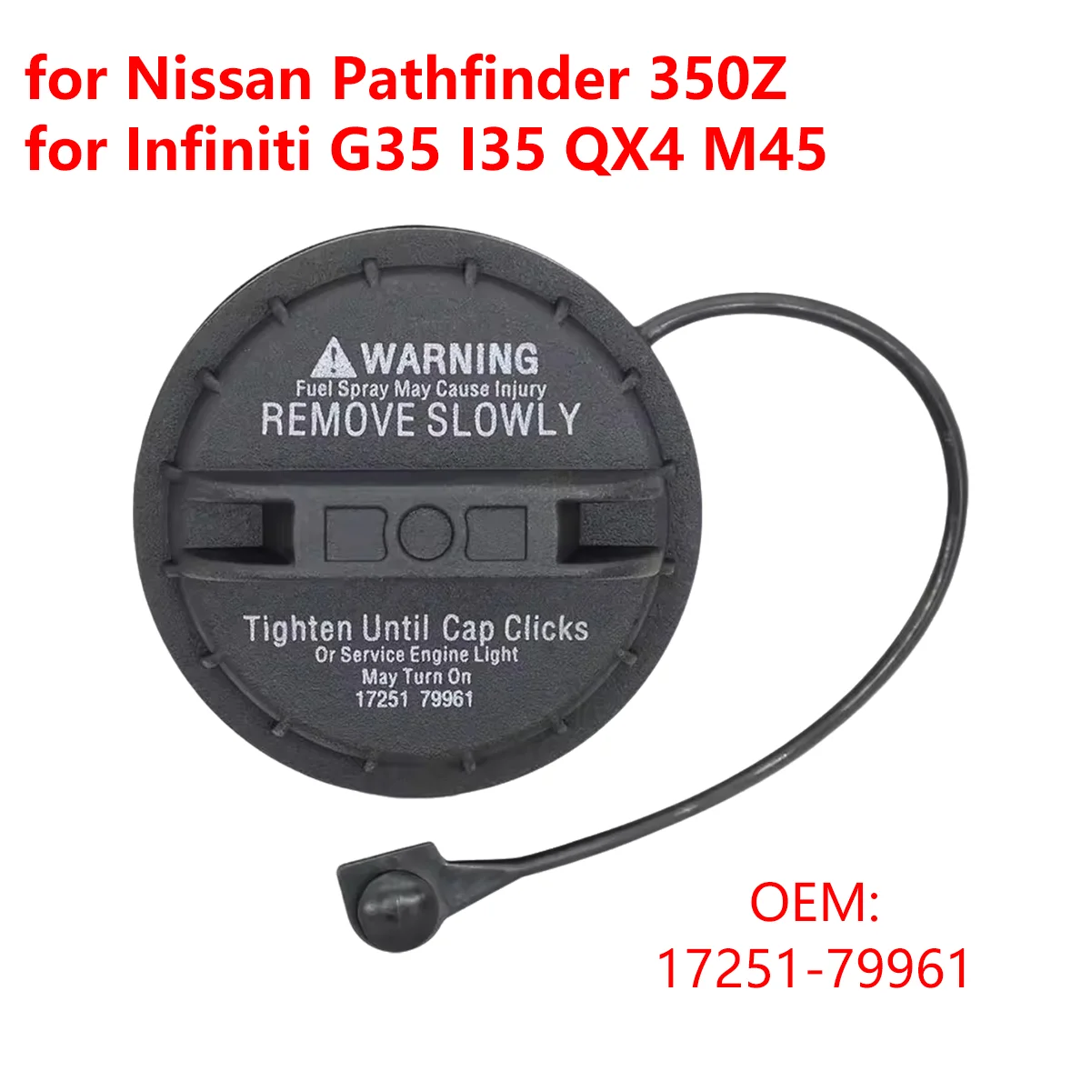 17251-79961 Car Fuel Tank Cap Cover for Nissan Pathfinder 350Z Frontier Xterra Maxima for Infiniti G35 I35 QX4 M45