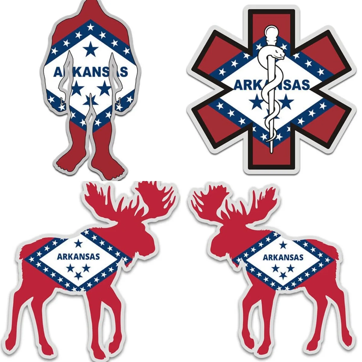 Arkansas Retro Style State Vinyl Sticker Car Decals for Van Motorcycle Laptop Skateboard Vinyl Window Wall Bumper Accessories