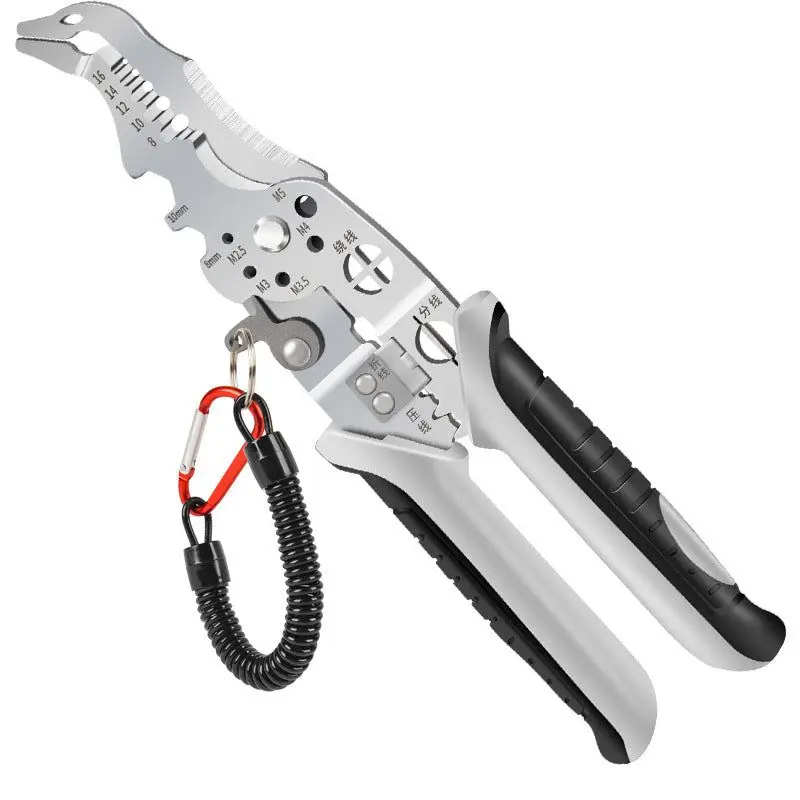 Multi-Function Professional Elbow Wire Stripper All-in-one strip, cut, and crimp wires Built-in Spring Wire Strippers Pincers