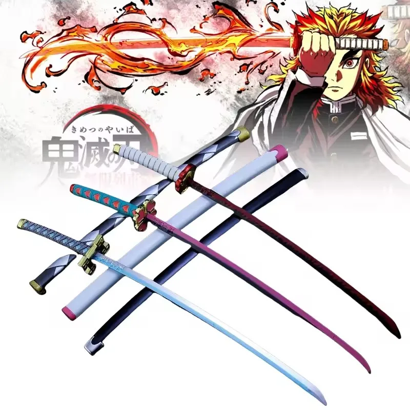 25cm Demon Slayer Katana Anime Iron Sword Kimetsu No Yaiba Tanjirou Metal Ninja Weapon Real Japanese Samurai Katana Kid Toy Gift