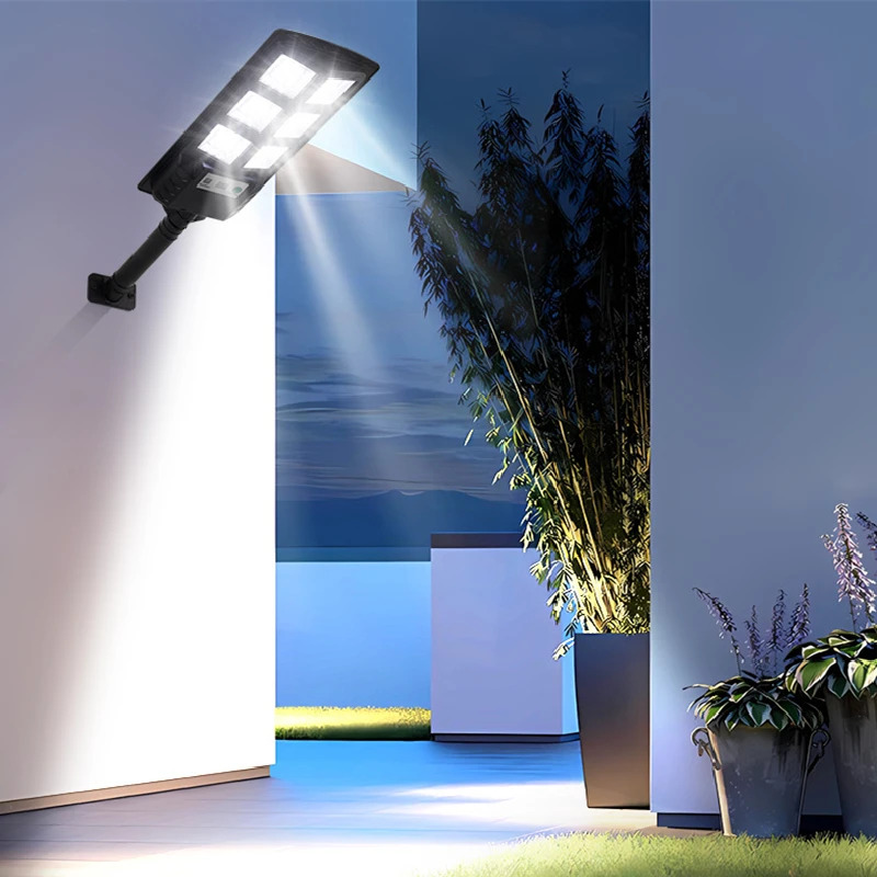 200W Powerful Solar Light Outdoor Solar Street Light Modern Waterproof Automatic Dusk to Dawn Street Light For Garage Garden