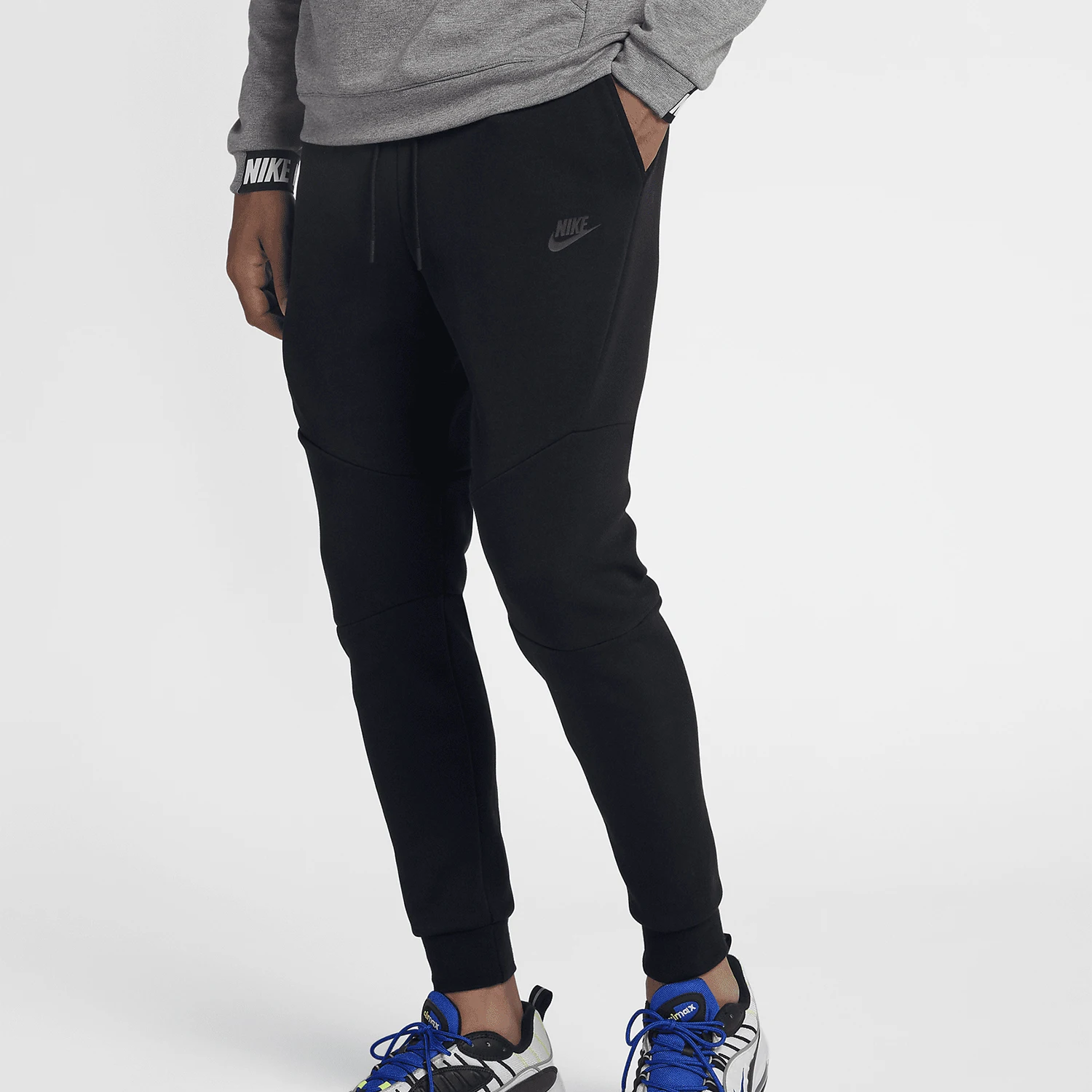 Nike Authentic Men's Current Season New Style Sports Woven Basketball Training Cuffed Pants 805163-010