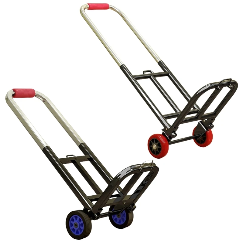 Practical Aluminum Garden Trolley Foldable Cart for Easy Storage and Transport