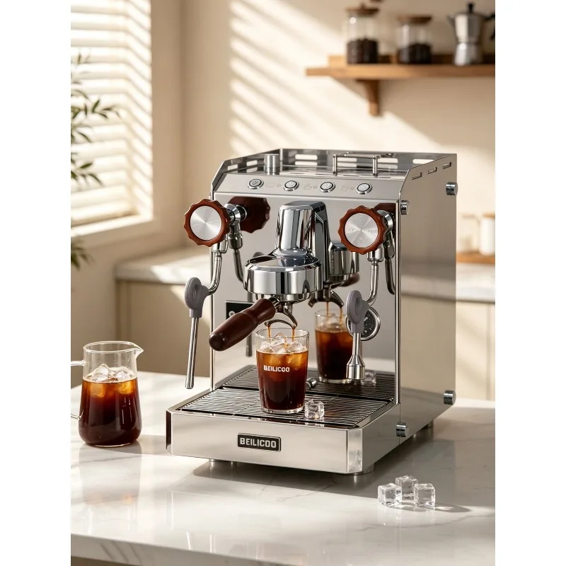 Semi-automatic coffee machine Italian home commercial freshly ground professional cold brew