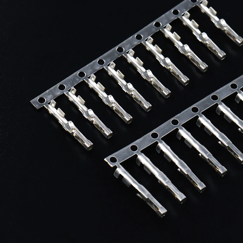 100PCS MX2.54 DuPont Connector 2.54mm Female Terminal TJC8 With Lock Cold-pressed Reed Crimping Terminal For Male Shell Terminal