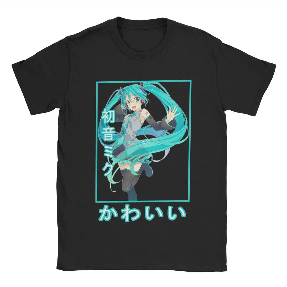 Hatsune Miku The Sound of The Future Anime Printed T-shirt Summer Men's and Women's Trendy Loose Casual Short Sleeve 2026 New