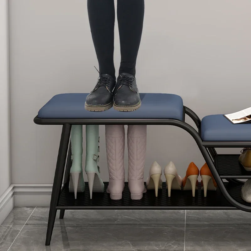 Modern Entryway Bench With Shoe Storage Multifunctional Hallway Organizer Seat Coat Hooks Space Saving Home Furniture