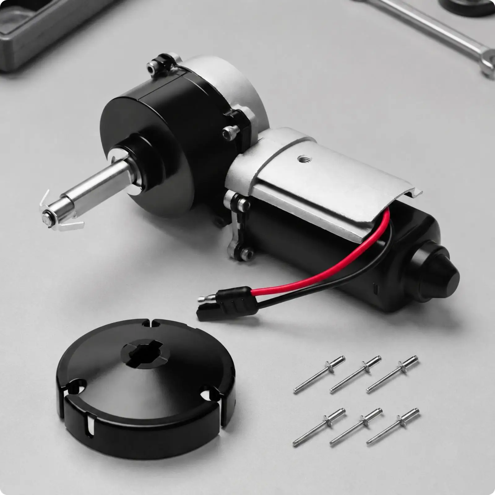 Model 3317084.000U RV Awning Motor Smooth RV Awning Motor with Mounting Installation Kit to Install