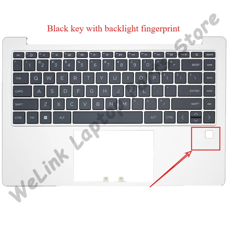 Replace New Laptop Case For HP 14-EM 14-EP EE 245 240 G10 TPN-I141 I142 Palmrest Upper Top Cover Backlit Keyboard Silver Black