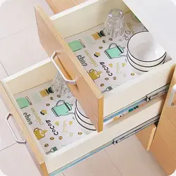 1 Roll Can Cut Table Mat Drawers Cabinet Shelf Liners Cartoon Cupboard Placemat Waterproof Oil Thickened Kitchen Stickers