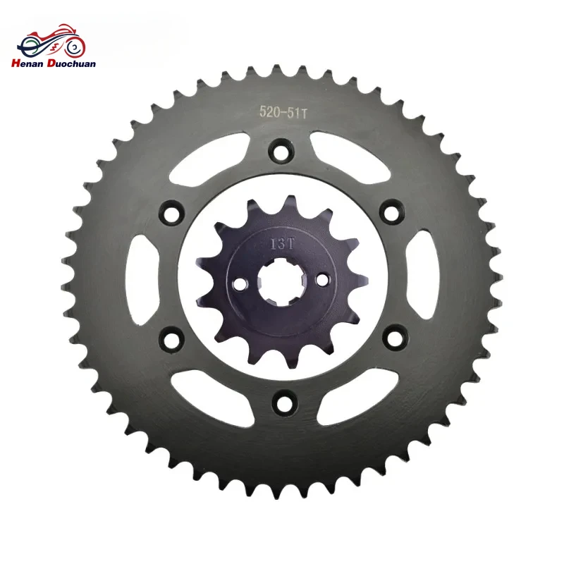 

520 13T 43T 47T 51T Motorcycle Front and Rear Chain Sprocket Kit for HONDA CRF230 CRF230F 2003-2018 CRF 230 Gear staring wheels