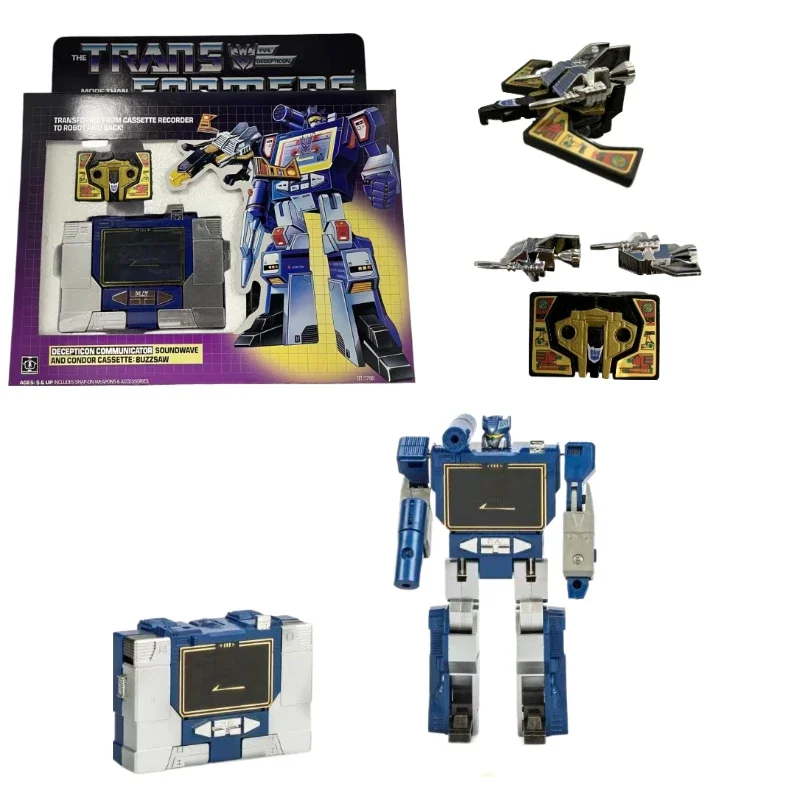 In stock Transformers toys US version G1 84-86 KO Frenzy Laserbeak Soundwave Model Robot Collection Action Figure Toy Gift