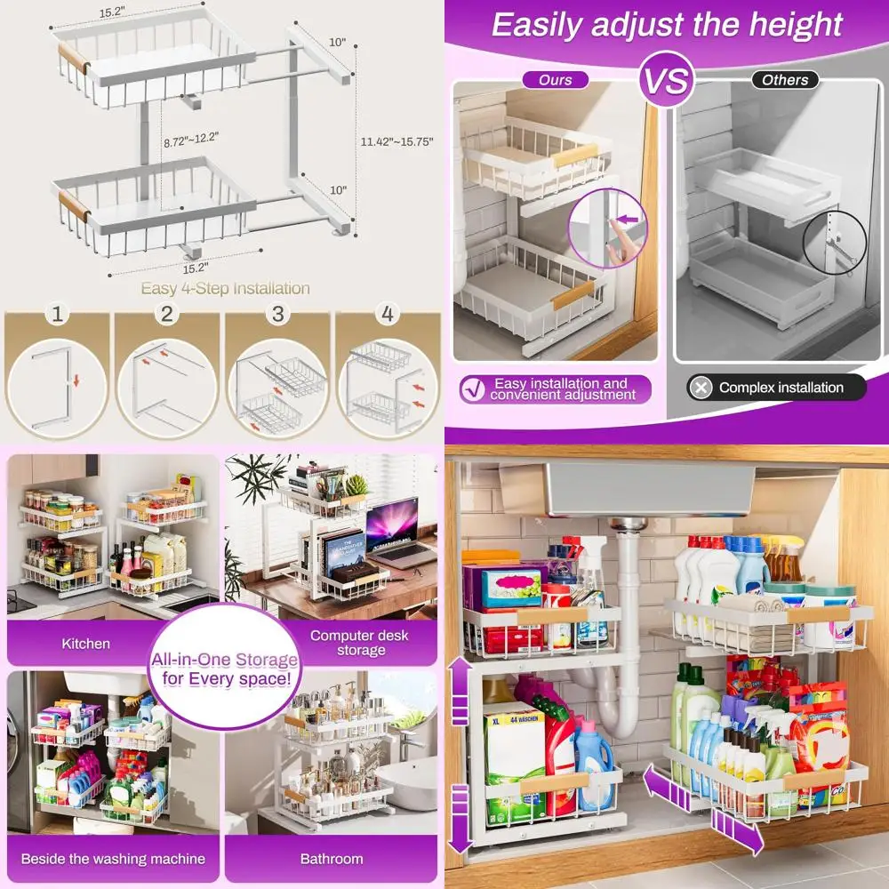 White Xl 2-Tier Exp… - image