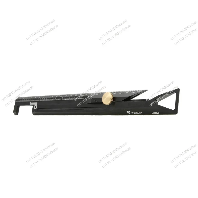 Woodworking measuring ruler Aluminum alloy scribing ruler Square Measuring  Multifunctional limit