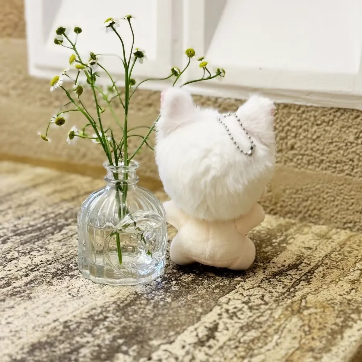 Originale Qin Che 10 cm "Love and Deep Space" bambola di cotone a ventaglio, forma gommosa e coccole Big Che