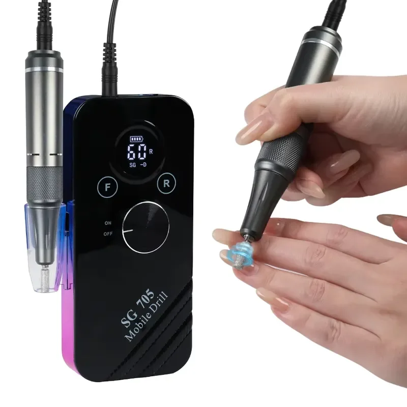 Custom LOGO SG-705 Nail Drill Grinder, Nail Polisher, Mini Electric Pen Grinder 35000rpm