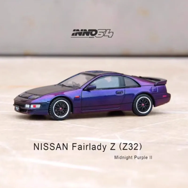 سبيكة INNO-Diecast نيسان فيرليدي Z S30 Z32 ، طراز سيارة أرجواني لمنتصف الليل ، مجموعة للبالغين ، حلية عرض ثابتة ، هدية ، 1:64