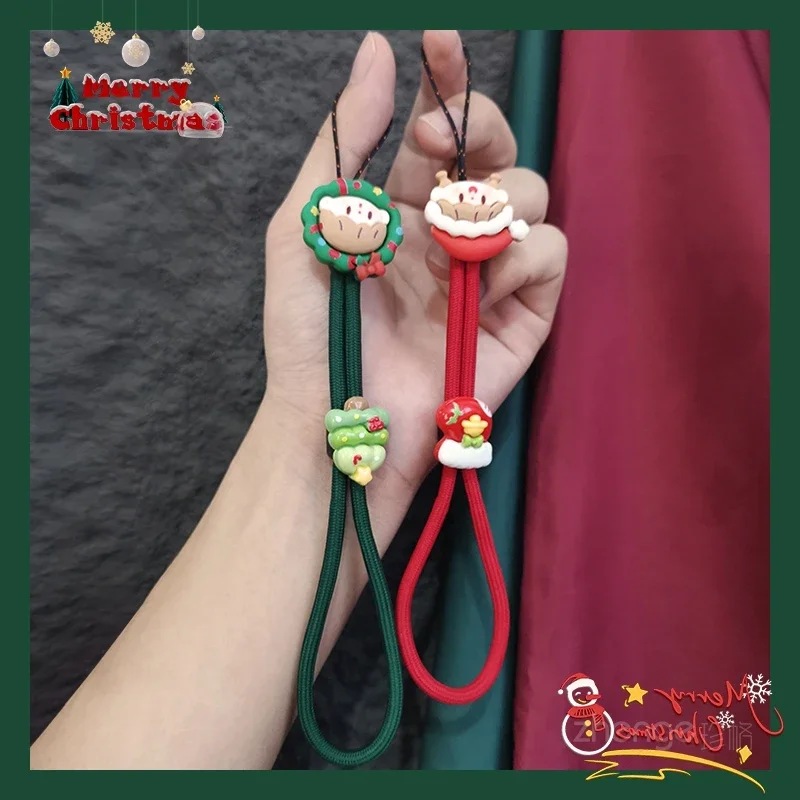 Short Double Jewelry Mobile Phone Rope for Santa Claus Gift Christmas Tree Little Boys and Girls Mobile Phone Rope