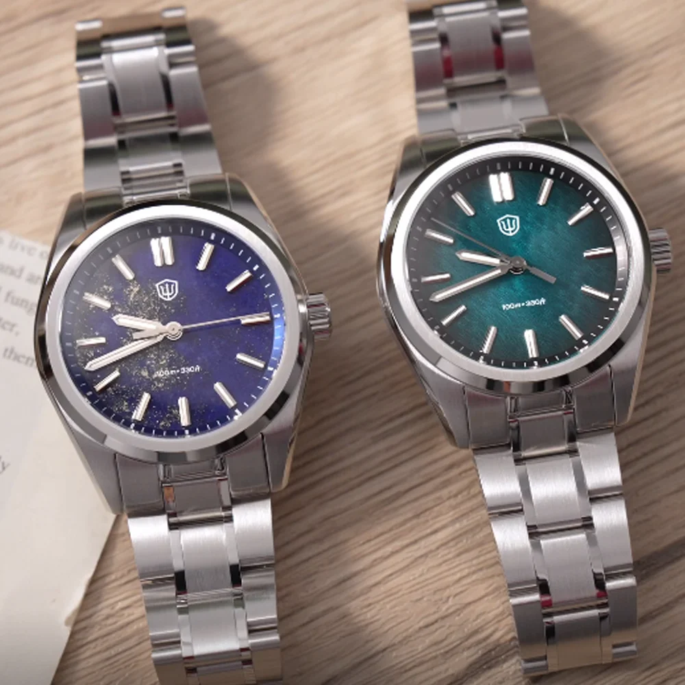 Watchdives WD0003B اللازورد ساعات كوارتز فاخرة VH31 الياقوت كريستال مضيئة 100 متر مقاوم للماء 39 مللي متر ساعات عالية الجودة #4