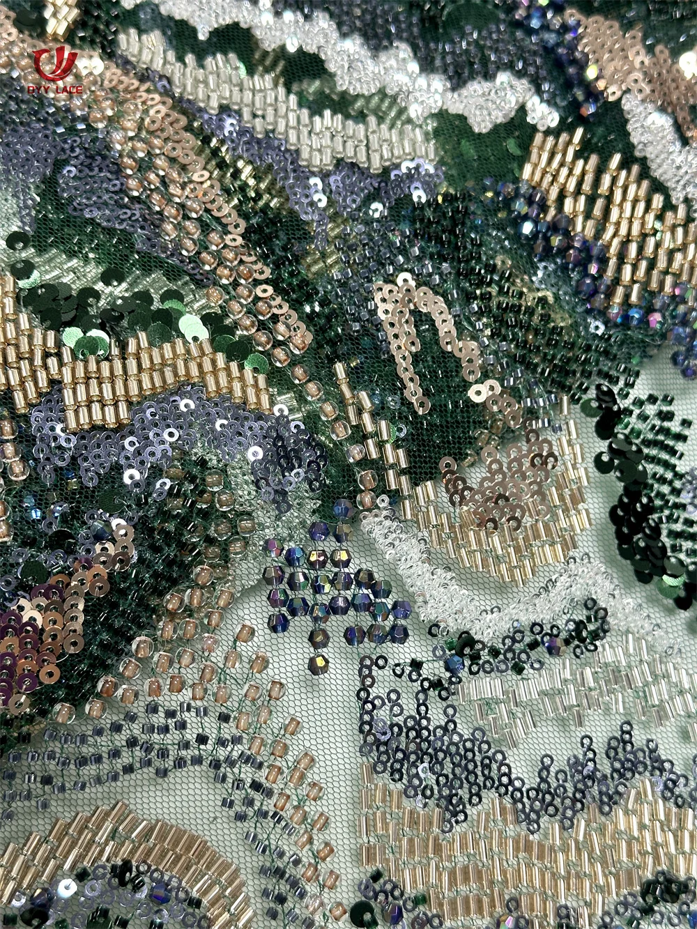 

African Lace Fabric 2025 High Quality French Mesh Stones Lace Fabric With Sequins Groom Nigerian For Wedding Dress 5 Yards