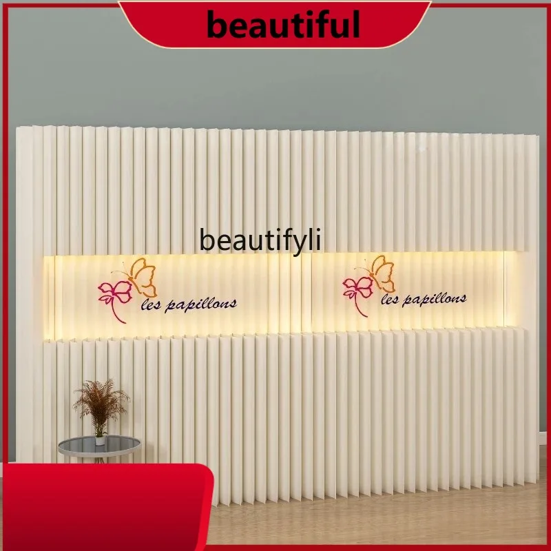 

Paper Screen Partition Movable Fake Wall Logo Custom Office Partition Divider Board 1 Room to 2 Rooms