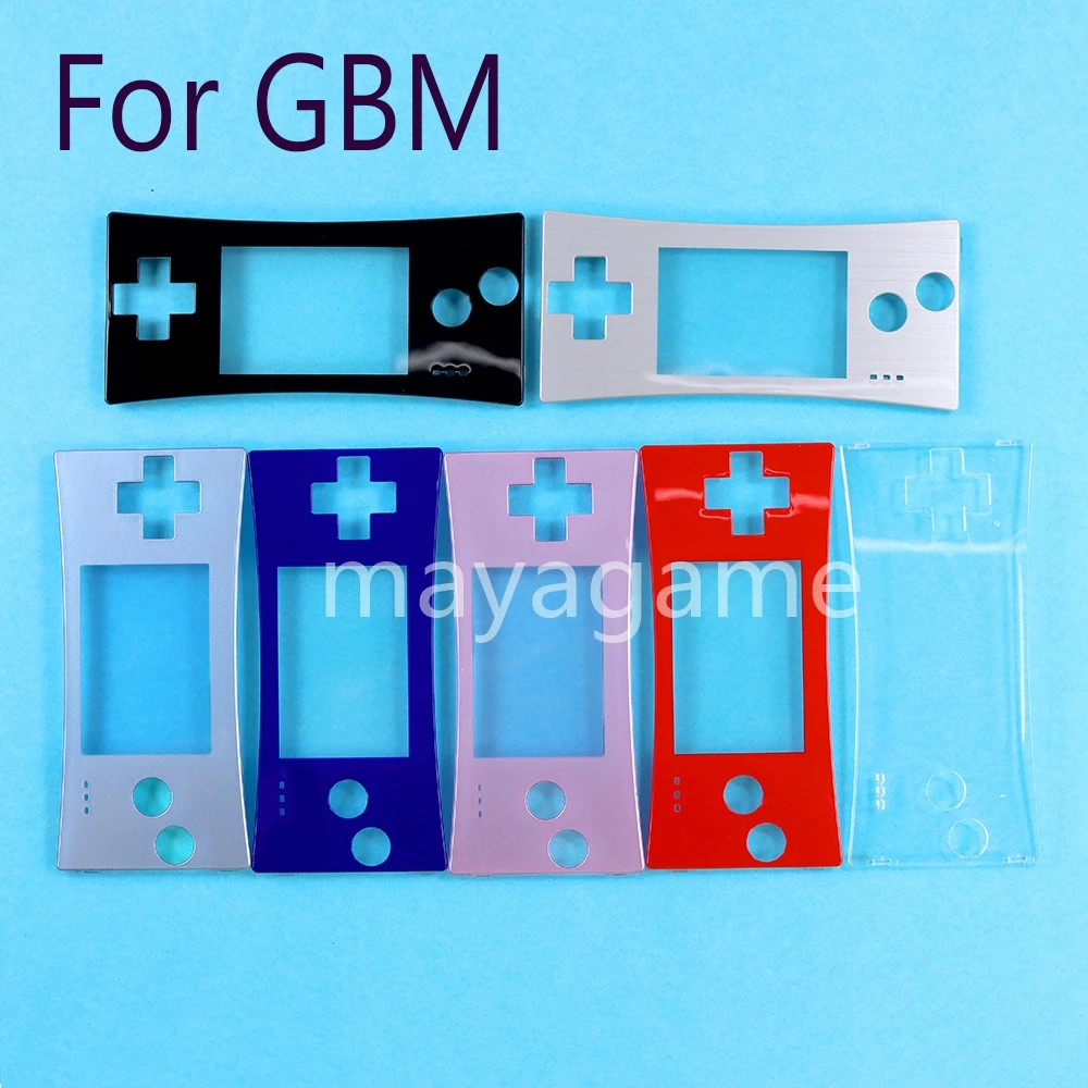 20pcs Chrome Faceplate Cover Replacement Front Shell Housing Case For Game Boy Micro for GBM