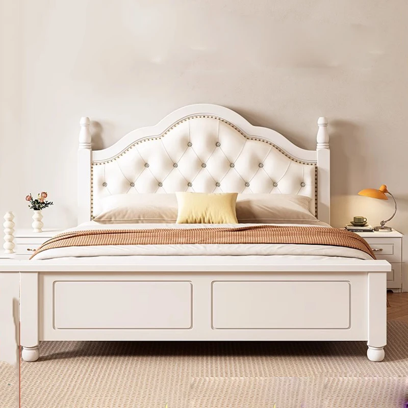 

European Modern Headboards Bed Massage Girls Double Bed Storage Floor Sleeping Platform Travel Beliche Lounge Suite Furniture