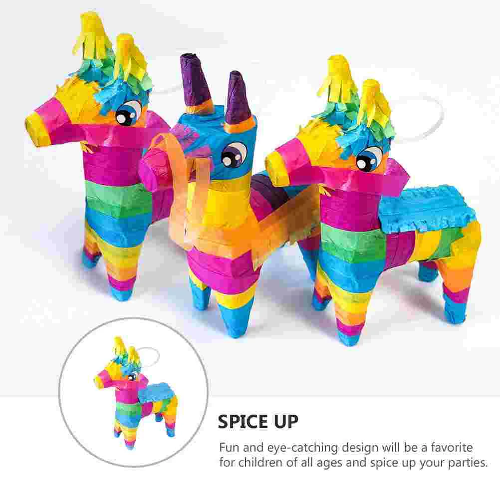 Pinata Pinatasparty Christmas Birthday Donkey Kids Piñata Mexican Stuff Miniture Small For Rainbow Unicorn Candy Supplies