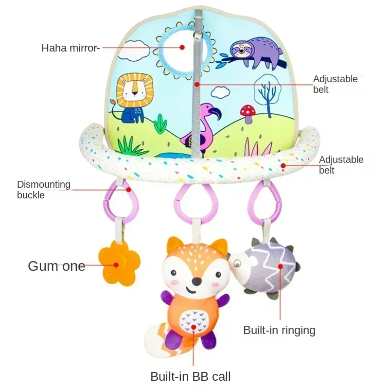 ベビーカー用吊り下げ式ガラガラ、感覚玩具、早期アクティビティセンター、ベビーカーシート用おもちゃ、キックプレイペンダントおもちゃ、幼児向けギフト