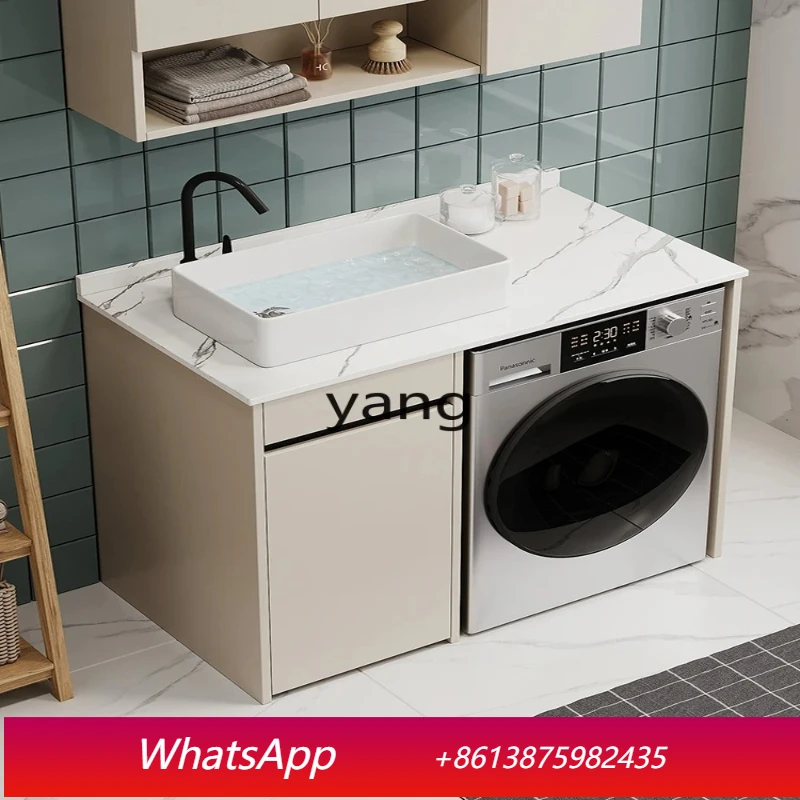 

LHK Honeycomb Aluminum Balcony Washing Machine Integrated Cabinet Washbasin Mouthwash