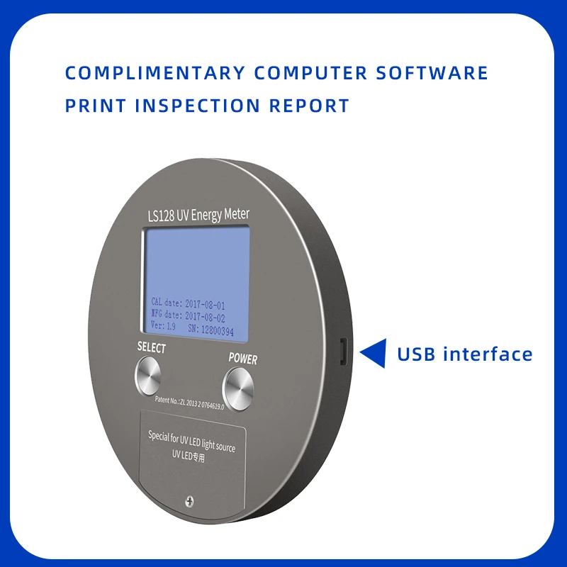 Discount 128 UV Energy Meter Intensity Radiometer Portable Ultraviolet Intensity Measurement for UV Lamp Source Measurement