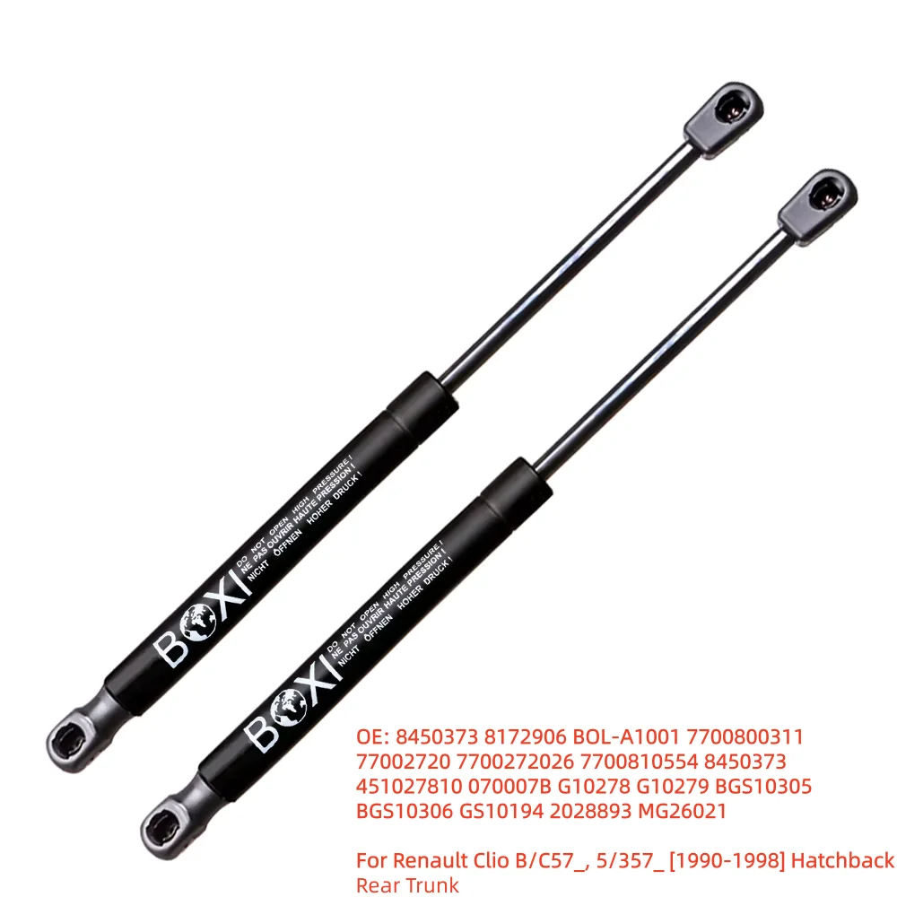 

BOXI 2pcs Rear Boot Gas Springs Lift Support For Renault Clio B/C57_5/357_ 1990 - 1998 Hatchback 8172906 7700272026 Lift Struts