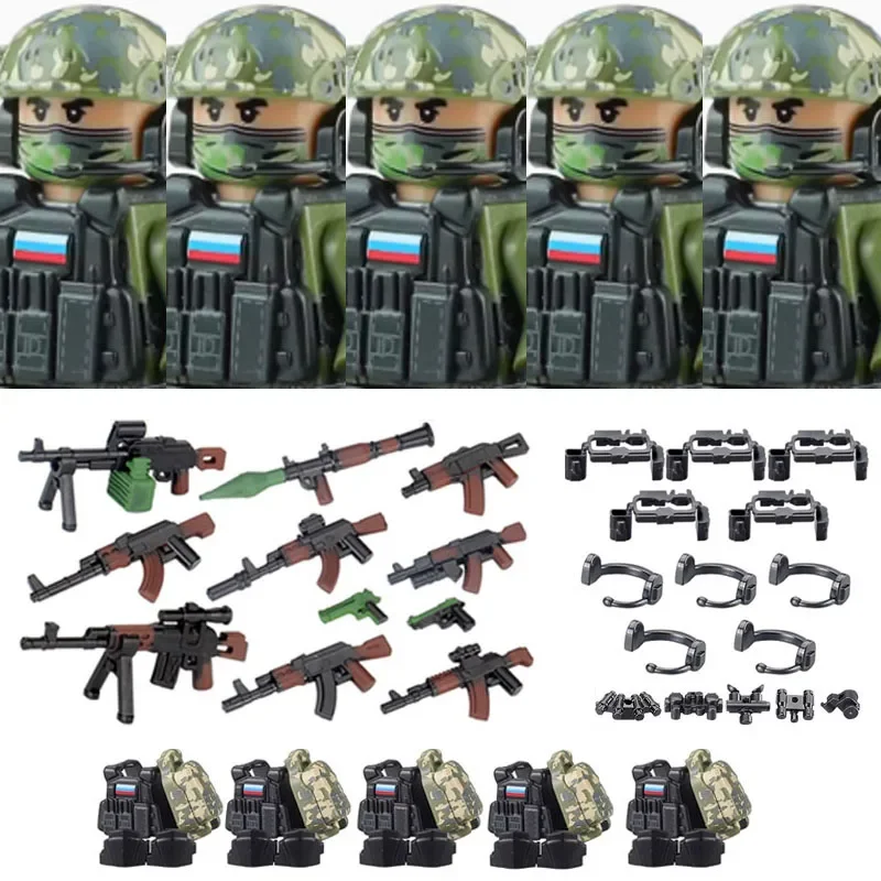 Militär Armee Figuren Bausteine SWAT Ghost Commando Special Forces Soldat Waffen Pistole Hut Schild Gürtel AK Mini Ziegel Spielzeug