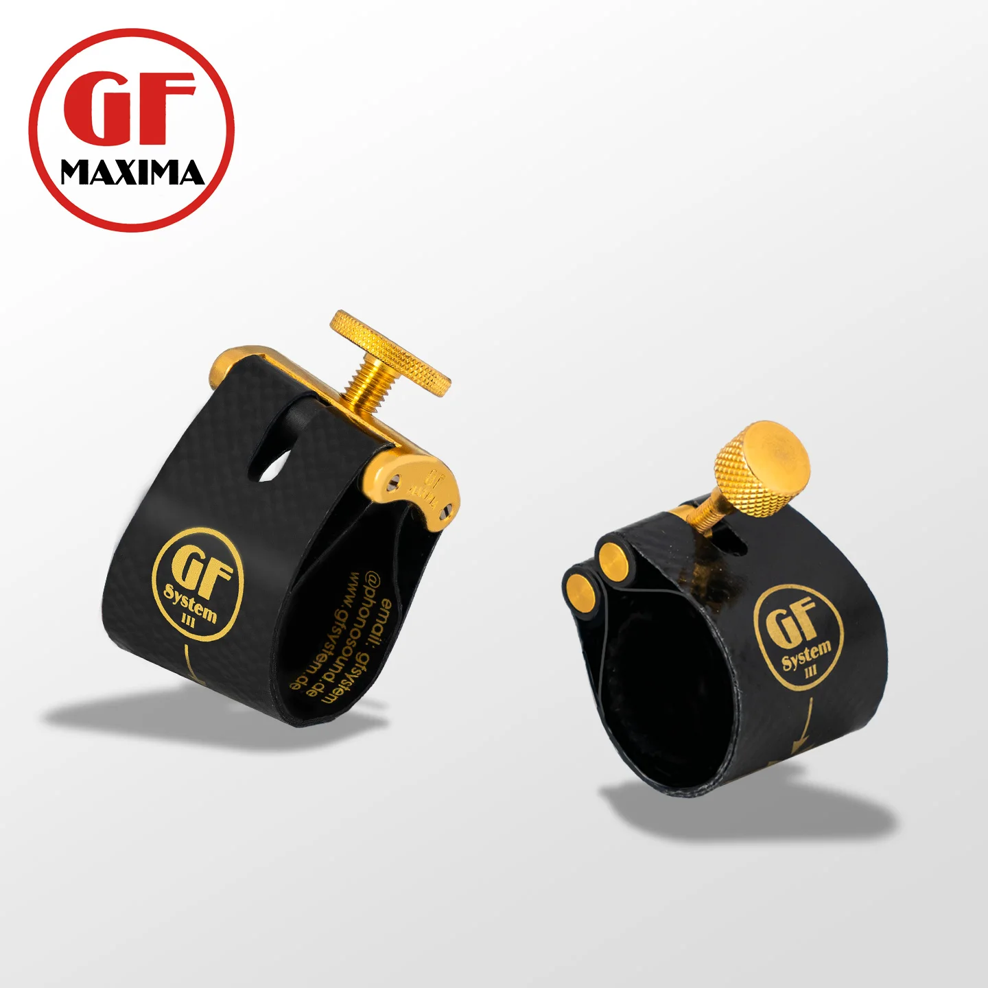 German Imported Gf Clamp for Alto and Tenor Saxophone, Bakelite Mouthpiece Clamp for Clarinet, Soft Leather Cap for Clarinet