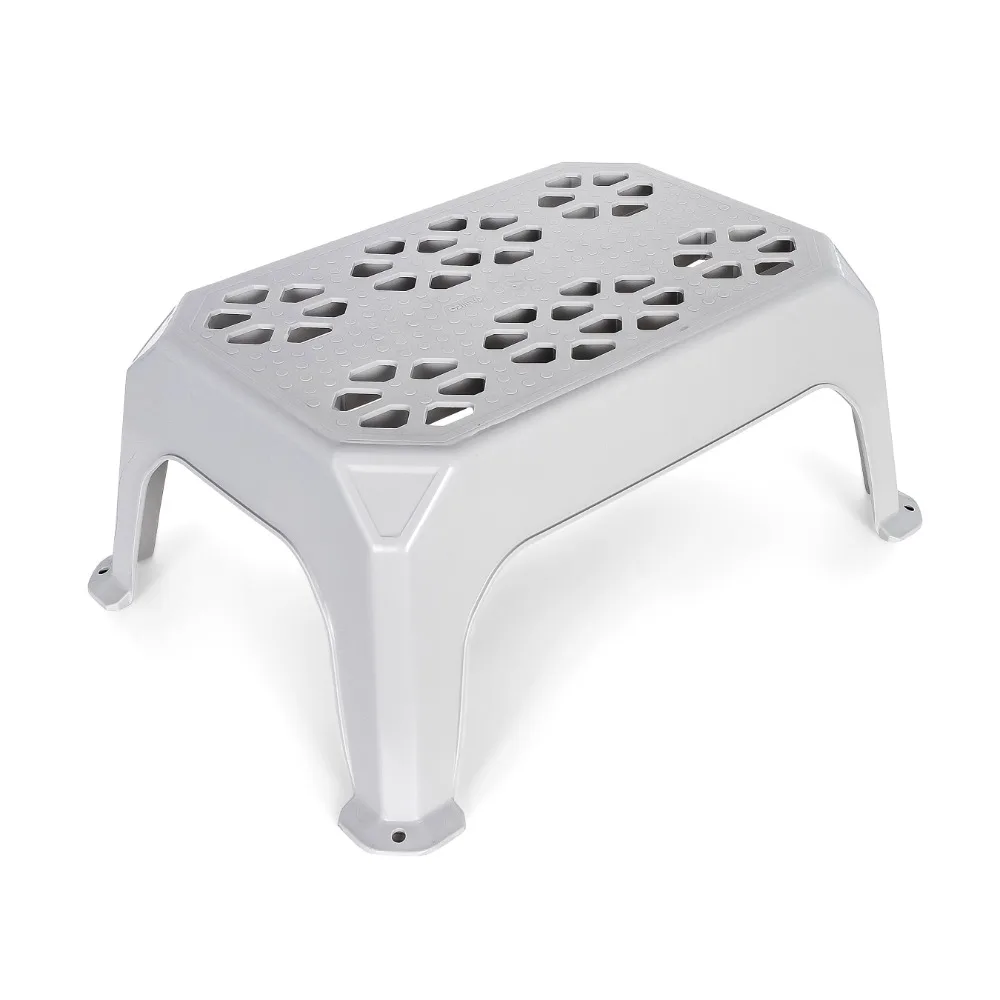 

Step Stool - 400 Pound Weight Capacity - Gray, Plastic (43470)