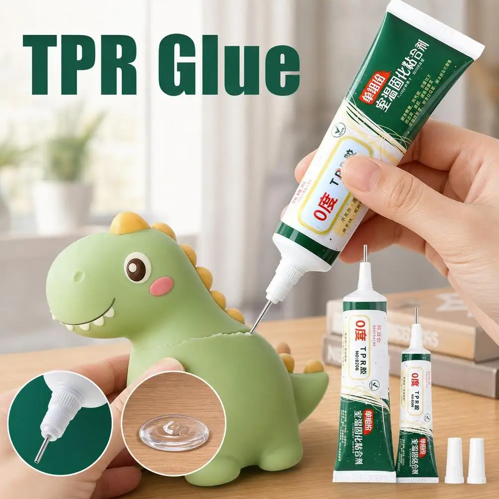 TPR Glue Low Odor Toy Repair Glue Transparent Soft Hand Sealing Adhesive High Strength Fusion Bonding