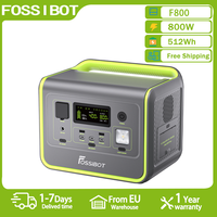 Fossibot F800 Portable Power Station 800W Solar Generator 512Wh LiFePO4 Battery Home Backup Outdoor Camping Mobile power