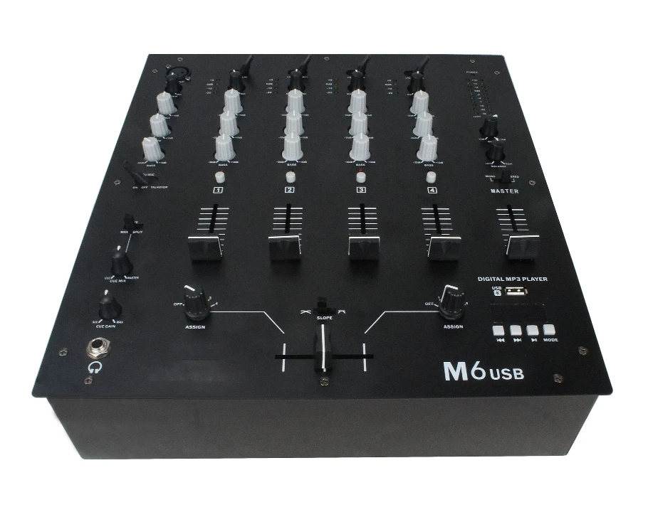 XTUGA M6 Professional Audio Home Stage Performance Mixer For Dj 8 Channel Digital Sound Mixing Console 48V Phantom Power