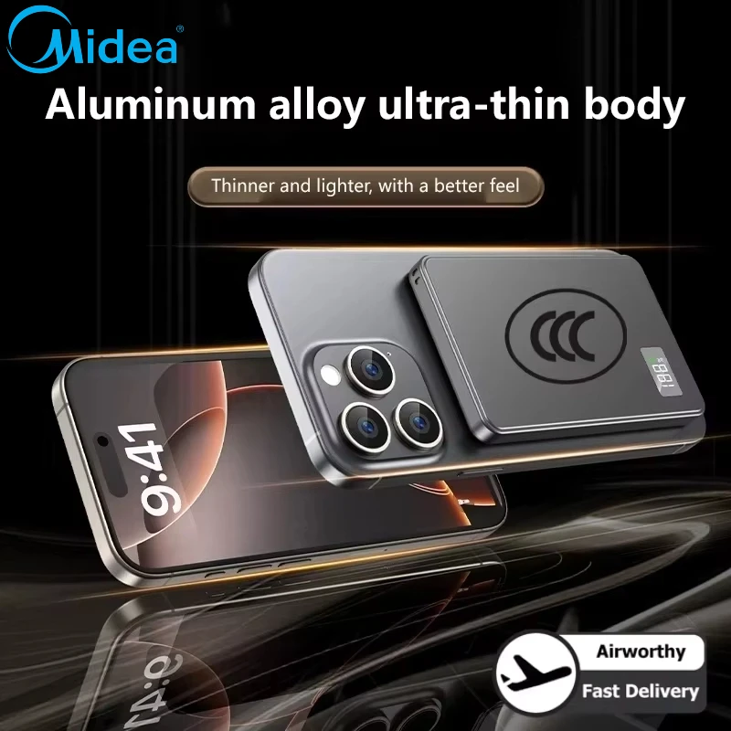 حار 50000mAh المحمولة المغناطيسي اللاسلكي PowerBank PD22.5W شحن سريع بطارية خارجية ل Magsafe آيفون سامسونج #2