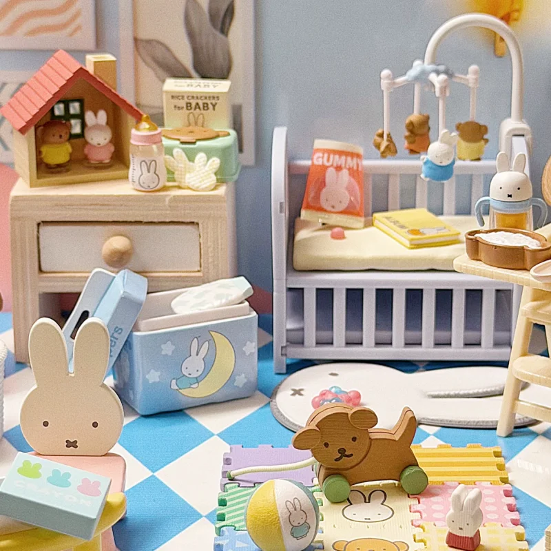 

2026 Genuine Pre-Sale Re-Ment Miffy Baby Room Miniature Scene Collection Desktop Toys Decoration Simulation Model Birthday Gifts