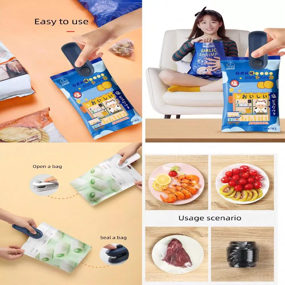 1 шт. мини-портативный бытовой термосварщик для пластиковых пакетов для закусок, ручная автоматическая машина для запечатывания