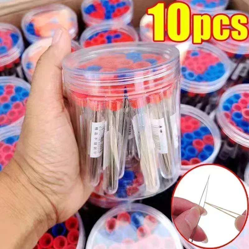 5-10PCS Beading Needles Seed Beads Needles Big Eye DIY Beaded Collapsible Beading Pins Open Needles for Jewelry Making Tools