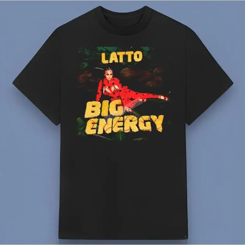 Футболка Latto Big Energy 2025, идеально подходящая для друзей и семьи, размеры S-4XL